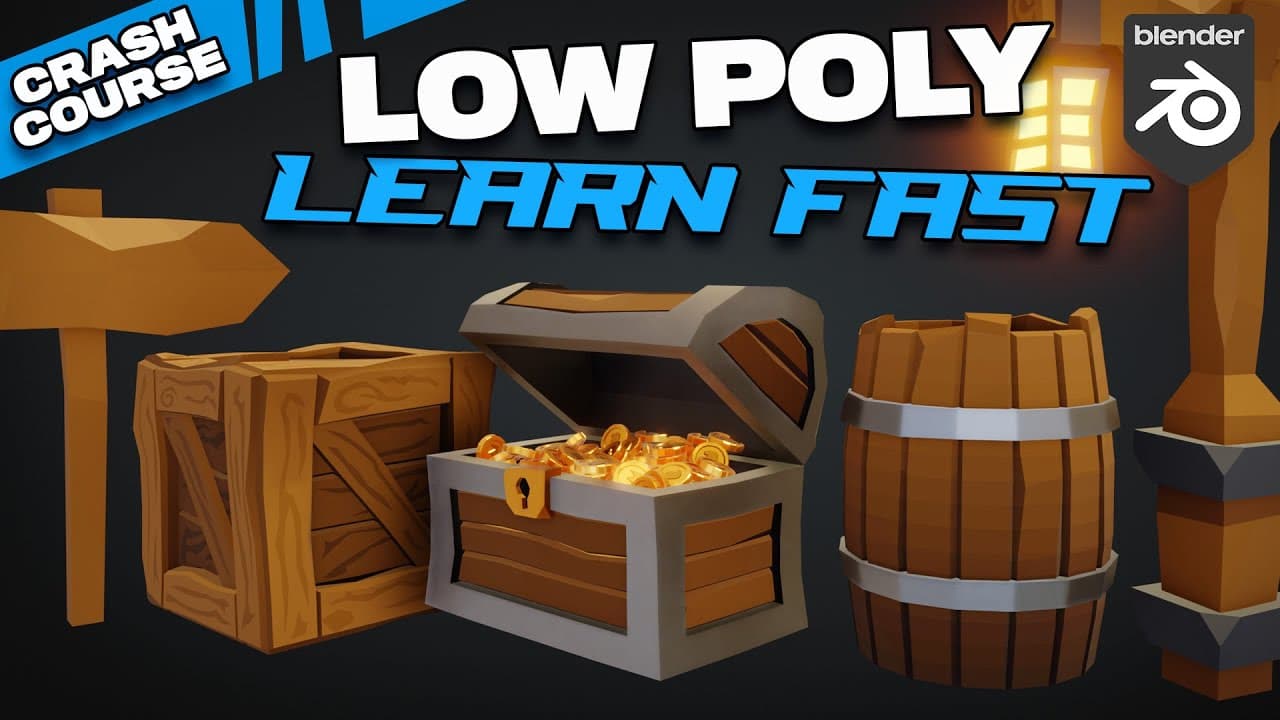 Crash Course: Low Poly Fantasy Props in Blender 5