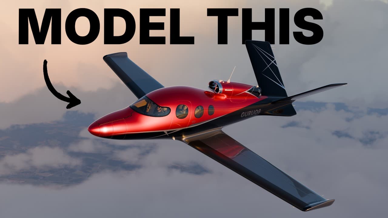 How to make a private jet in Blender